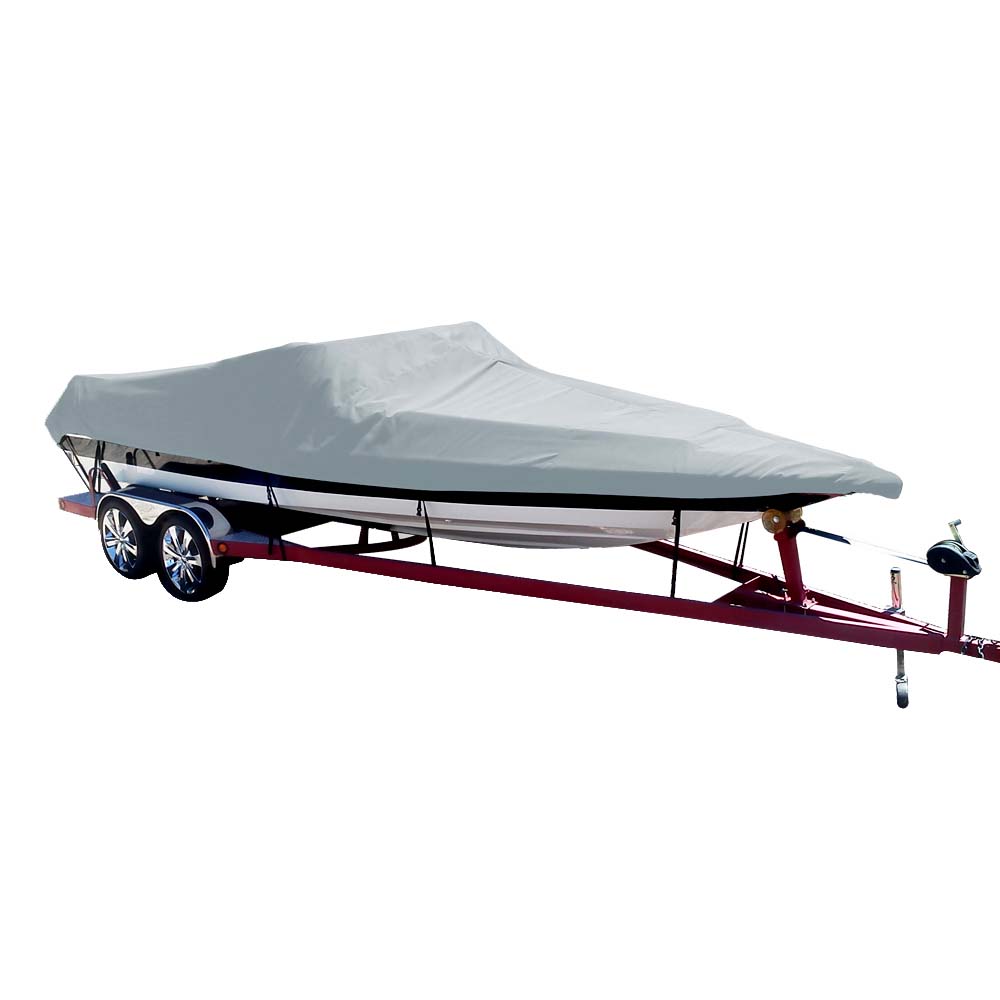 Carver Poly-Flex II Styled-to-Fit Boat Cover f/20.5 Sterndrive Ski Boats with Low Profile Windshield - Grey