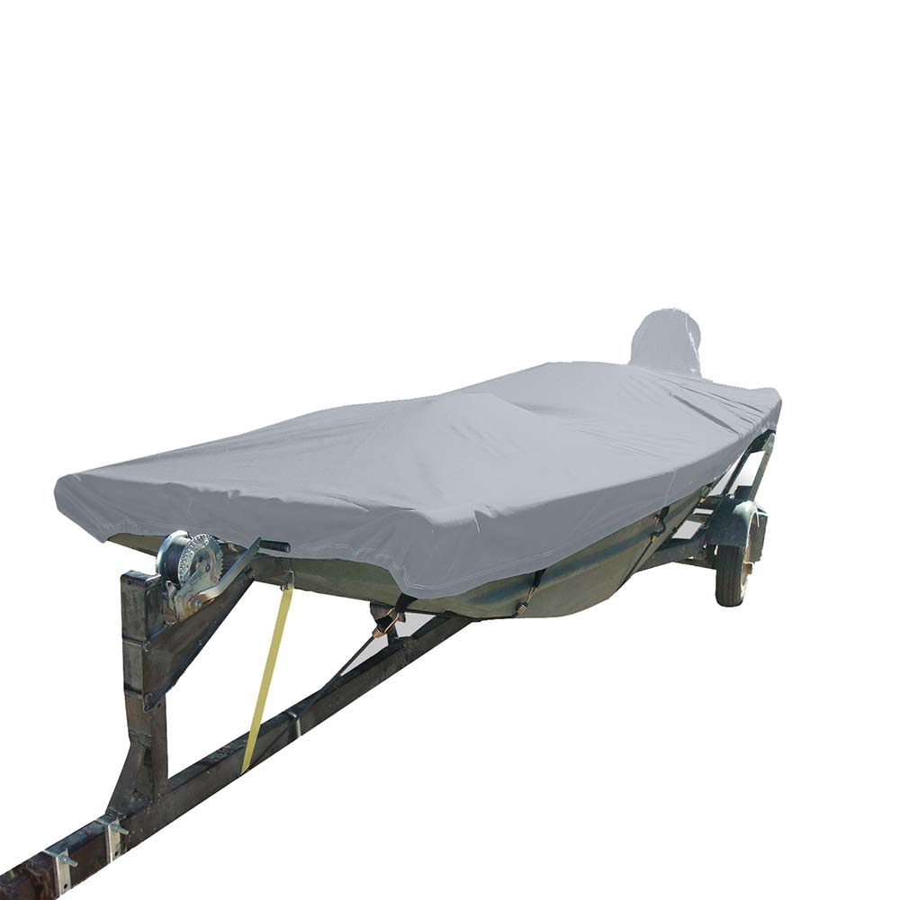 Carver Poly-Flex II Styled-to-Fit Boat Cover f/16.5 Open Jon Boats - Grey