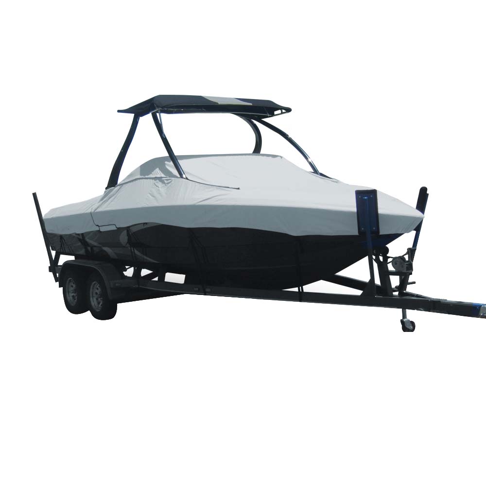 Carver Sun-DURA Specialty Boat Cover f/20.5 Tournament Ski Boats w/Tower - Grey