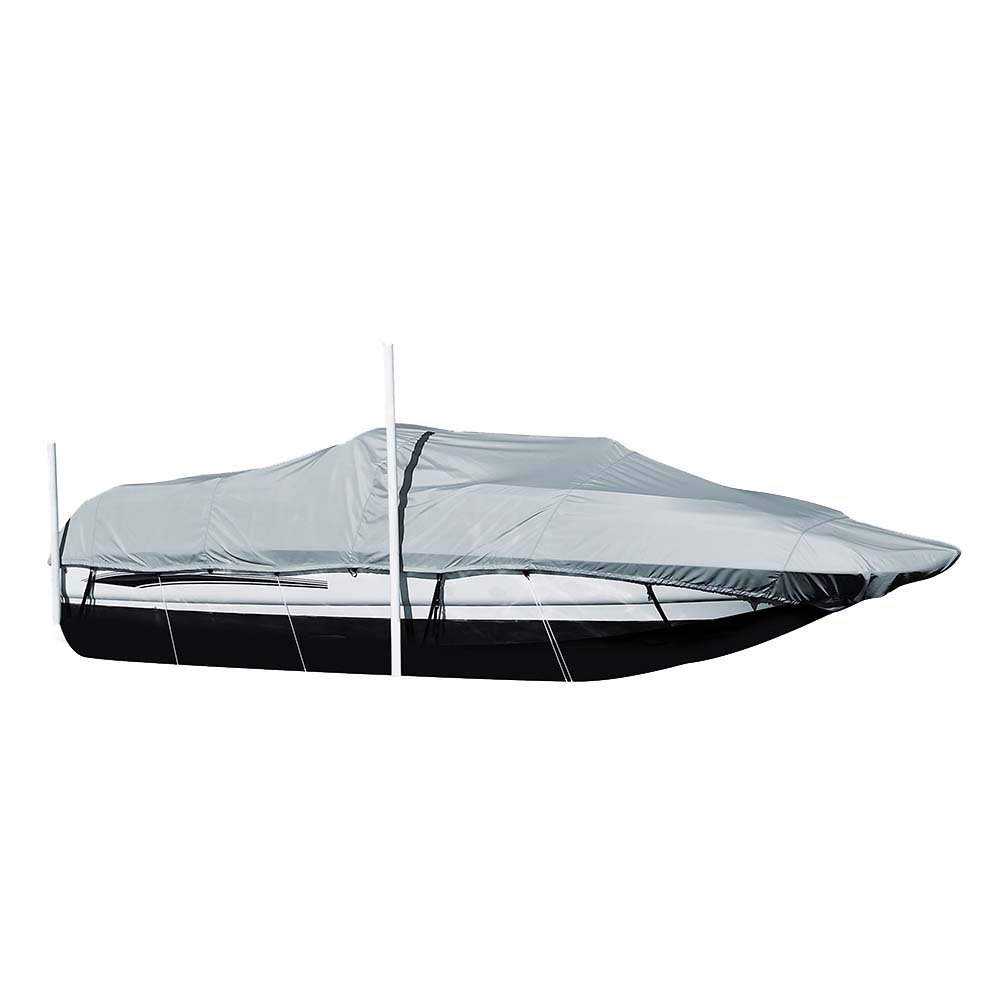 Carver Sun-DURA Styled-to-Fit Boat Cover f/21.5 Sterndrive Deck Boats w/Walk-Thru Windshield - Grey