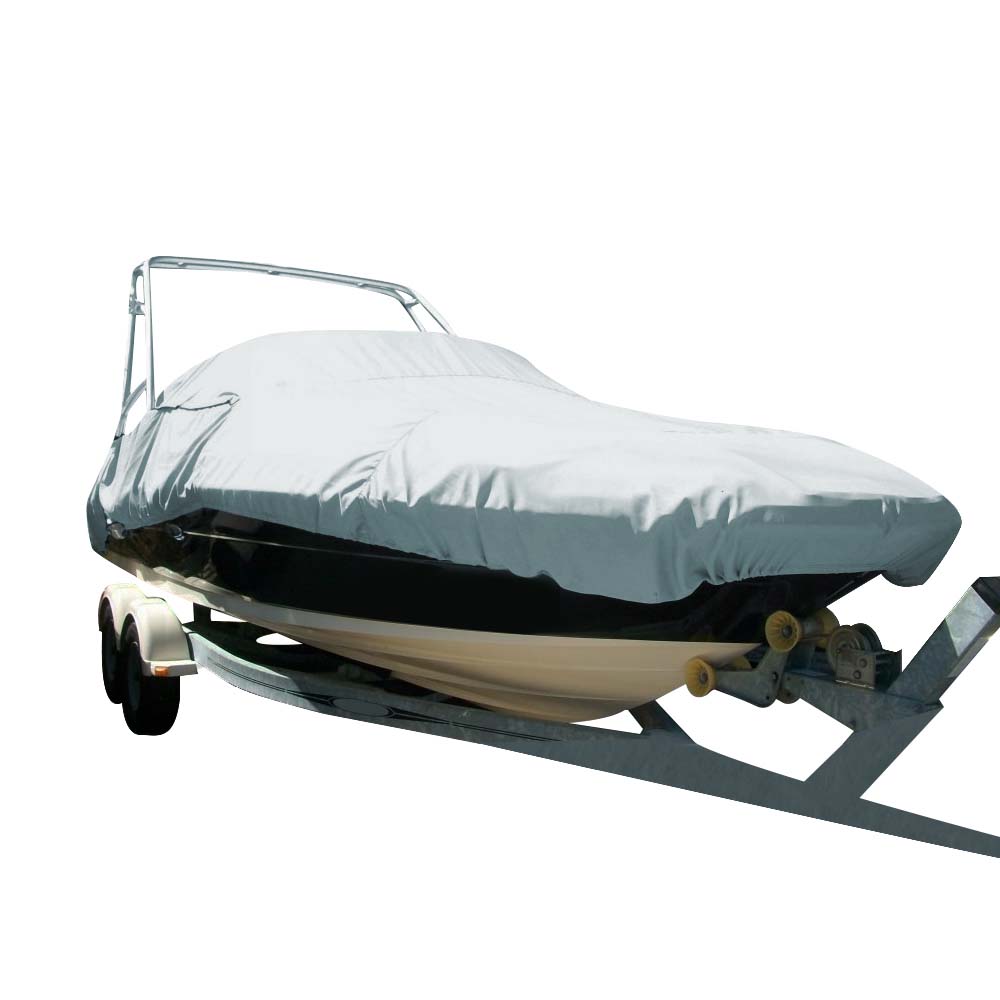 Carver Sun-DURA Specialty Boat Cover f/22.5 Sterndrive Deck Boats w/Tower - Grey