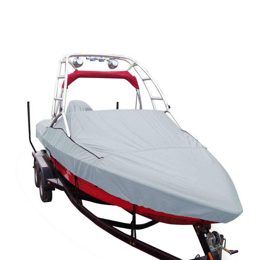 Carver Sun-DURA Specialty Boat Cover f/19.5 V-Hull Runabouts w/Tower - Grey