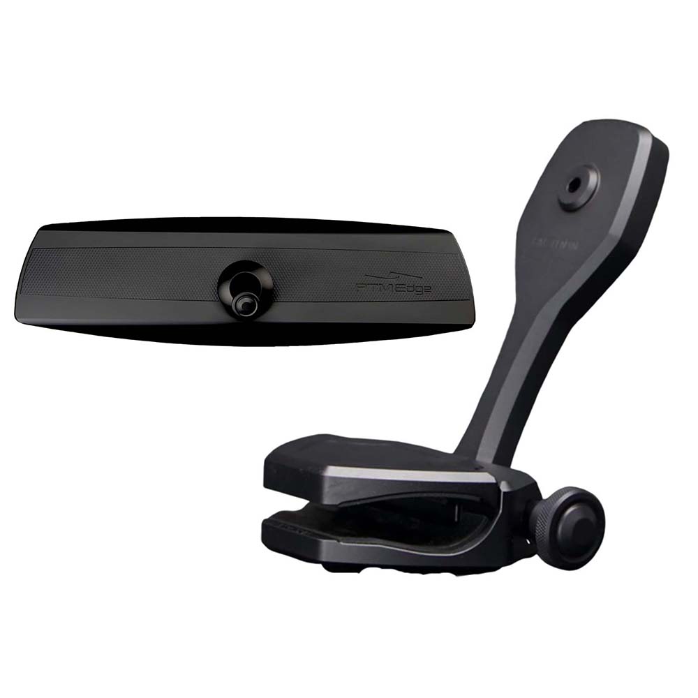 PTM Watersports Mirror/Bracket Kit w/VR-140 Elite Mirror  ZXR-361 (Black)
