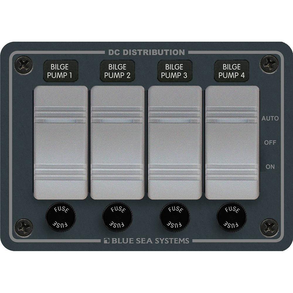 Blue Sea 8666 Contura 4 Bilge Pump Control Panel