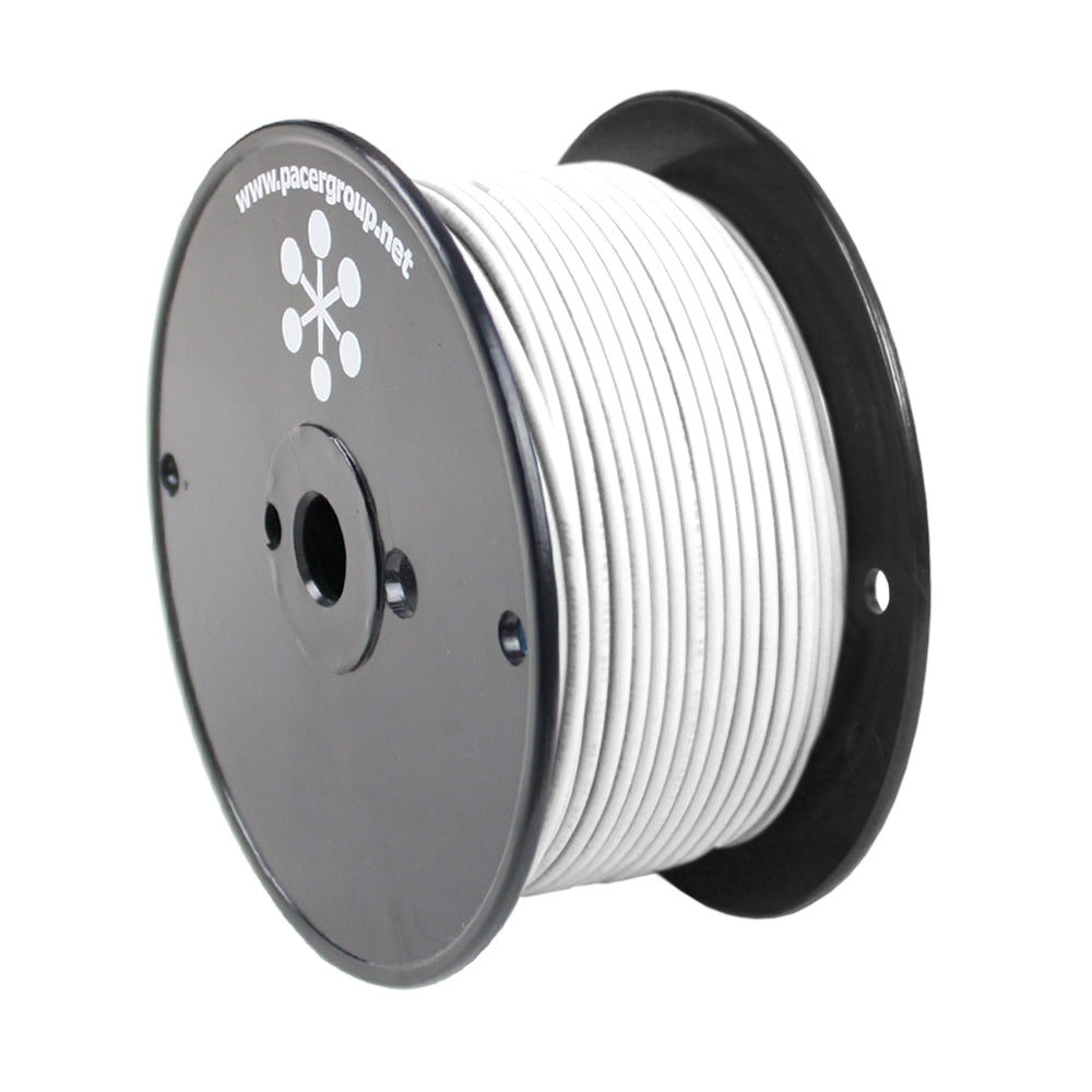 Pacer White 18 AWG Primary Wire - 250