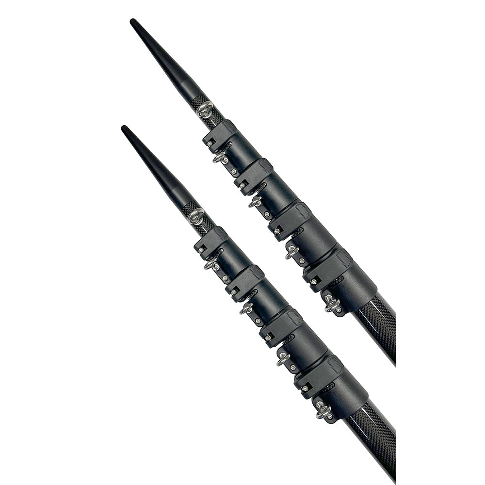 Lees 26 Telescoping Carbon Fiber Outrigger Poles f/2" Stainless Steel Tubing