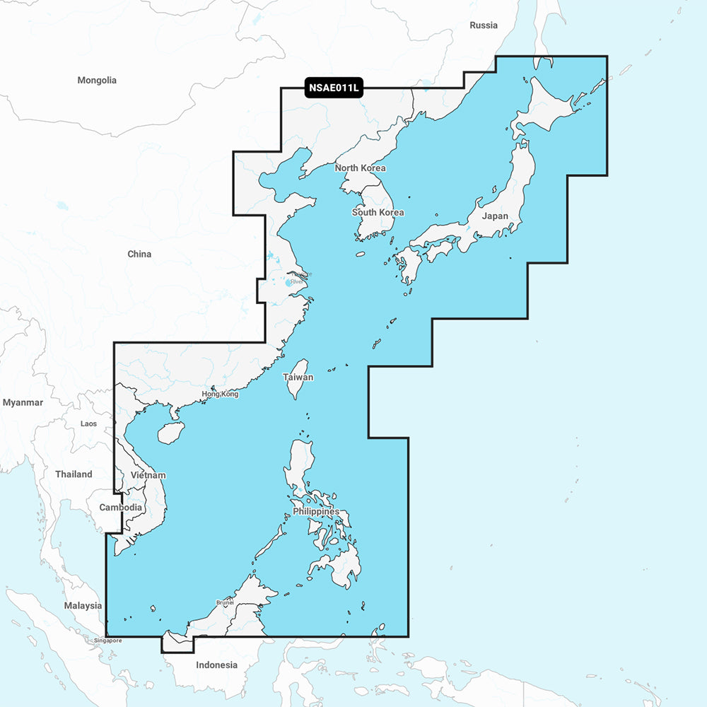 Garmin Navionics+ NSAE011L - China Sea  Japan - Marine Chart