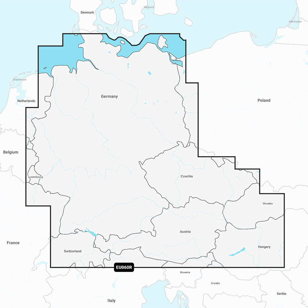 Garmin Navionics Vision+ Nveu060r - Germany, Lakes Rivers - Inland Mar