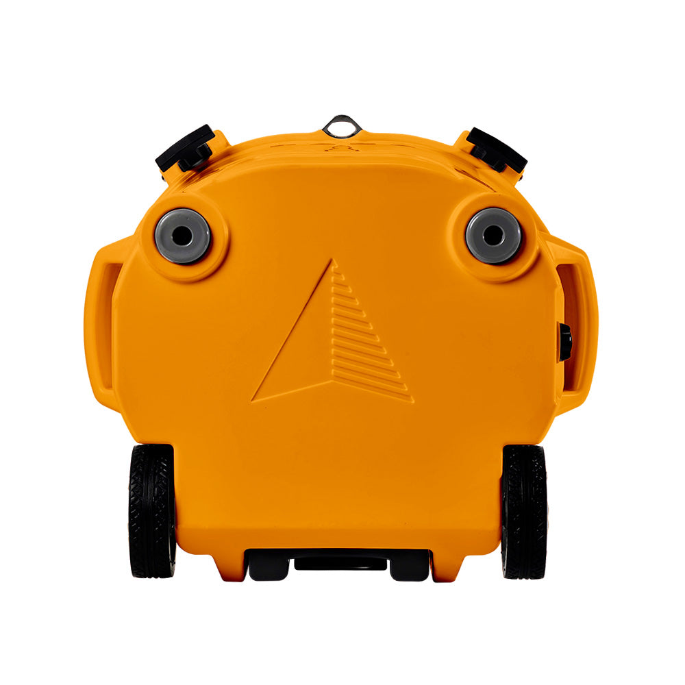 LAKA Coolers 30 Qt Cooler w/Telescoping Handle  Wheels - Orange