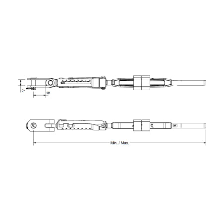 Backstay/babystay adjuster