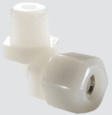 RM - Compression Fitting Nylon Elbow 1/2 tube - 1/2 NPT