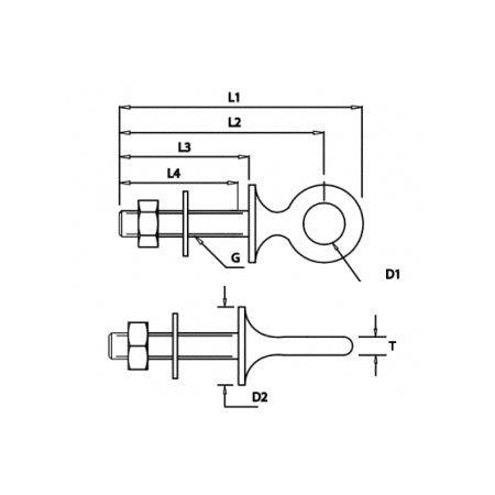 Eye Bolts Welded