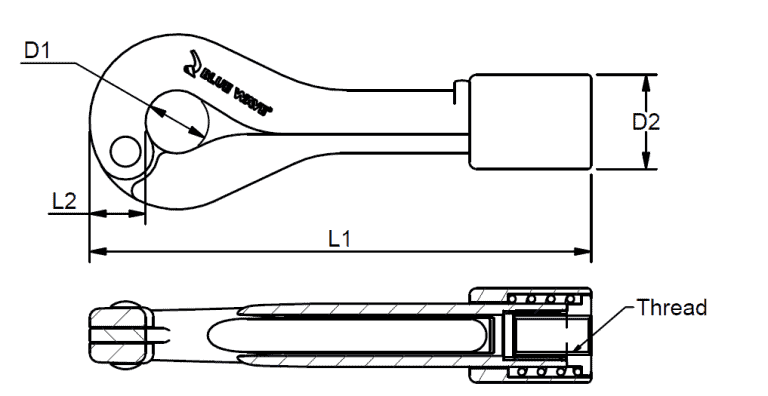 Gate Hook One Snap - without stud