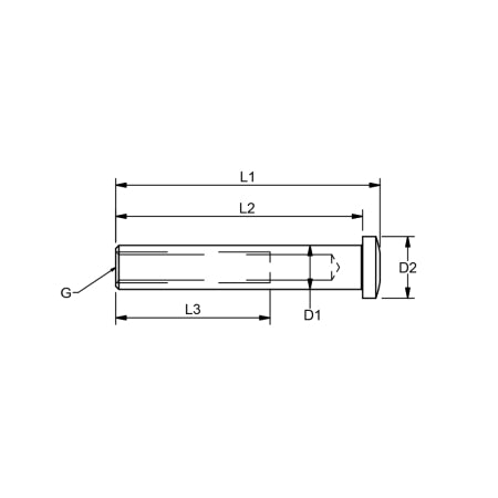 Inside thread domehead