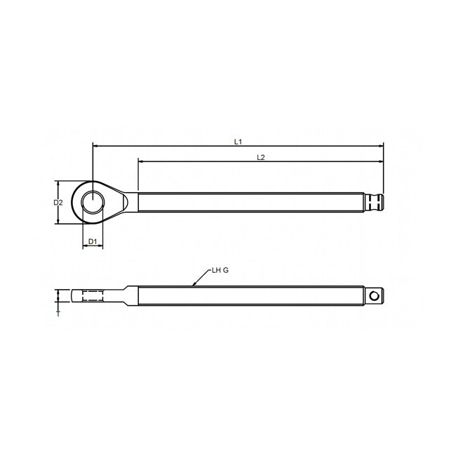 Long Threaded Eye - without set screw