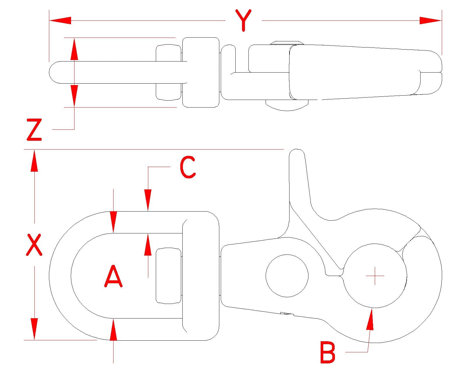 Suncor Trigger Snap Eye Bail