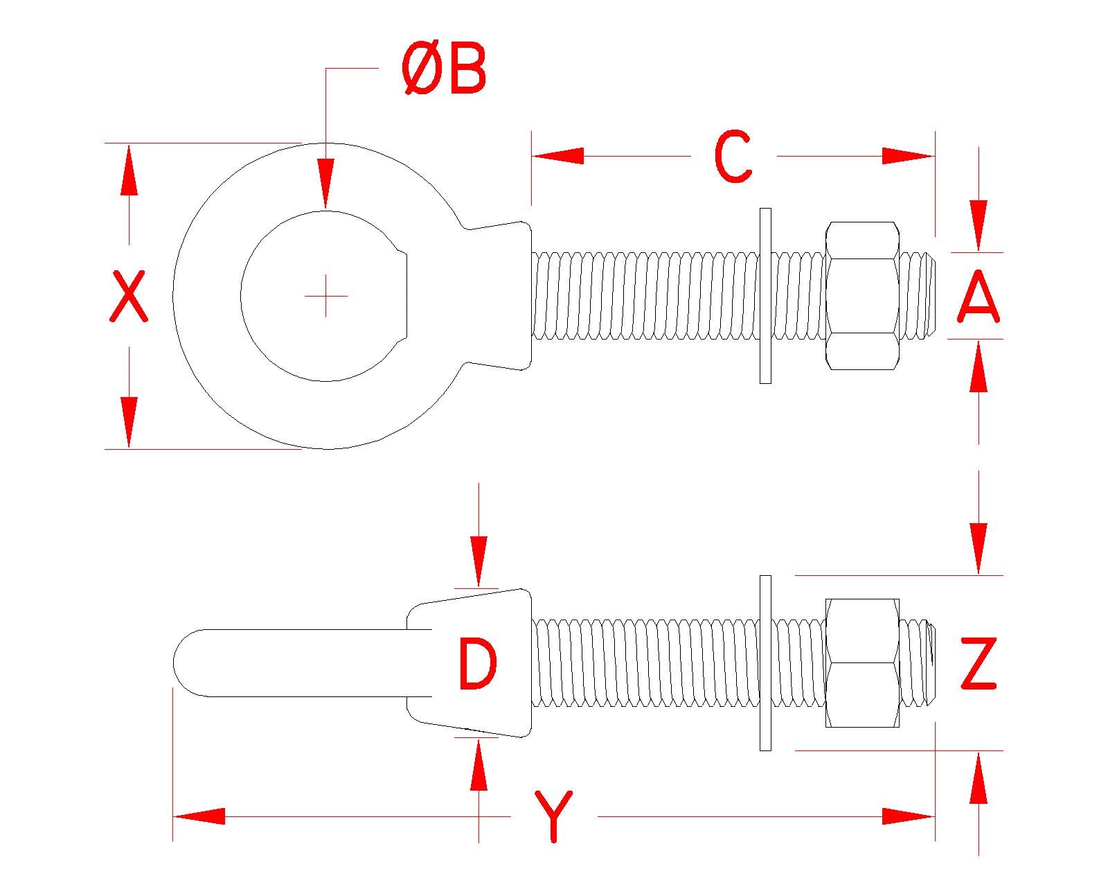 Suncor Heavy Duty Special Eye Bolt