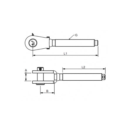 Welded Thread Fork UNF