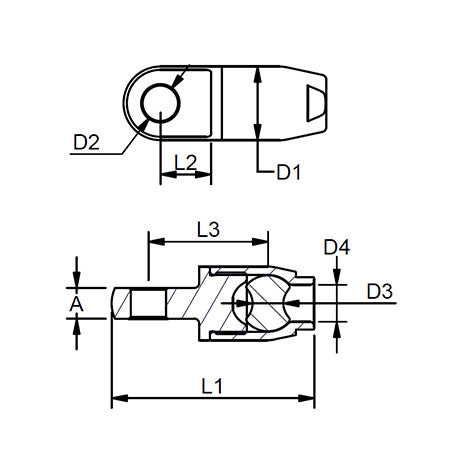 Rope Eye – Aluminium
