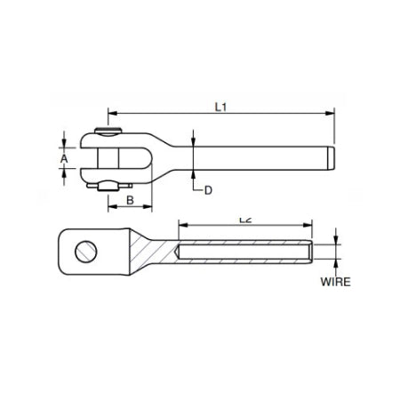 Fork Terminal Machined