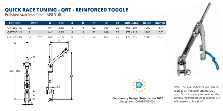 Quick Race Tuning – Qrt – Reinforced Toggle/terminal